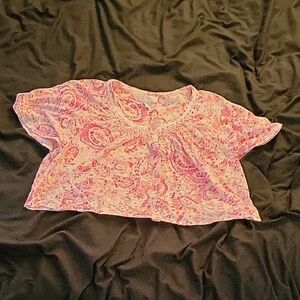 Pink Paisley Kids Top